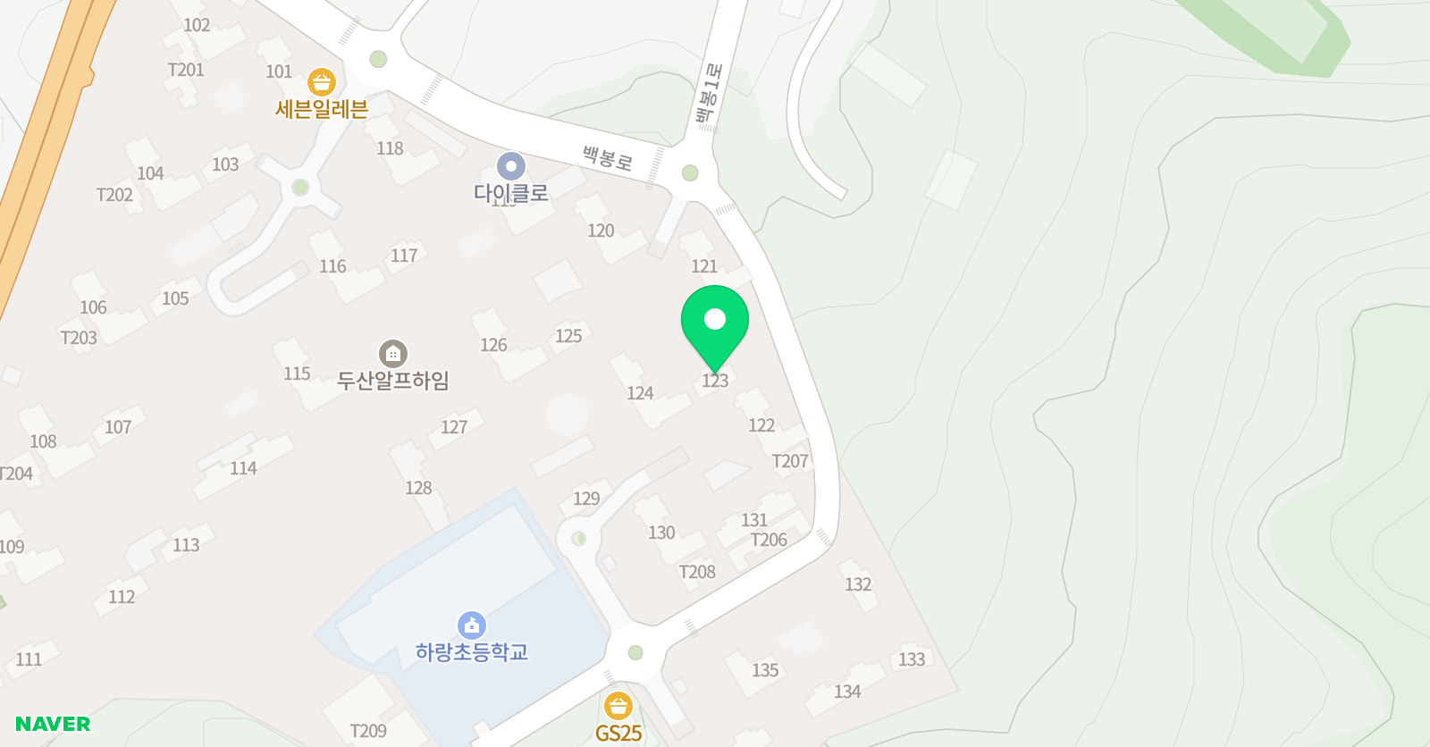 푸르넷 공부방 알프하임SKY 위치