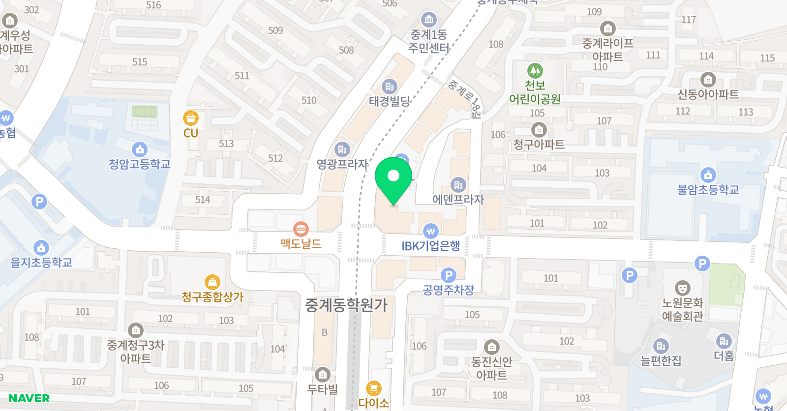아담리즈 수학 중계센터 위치