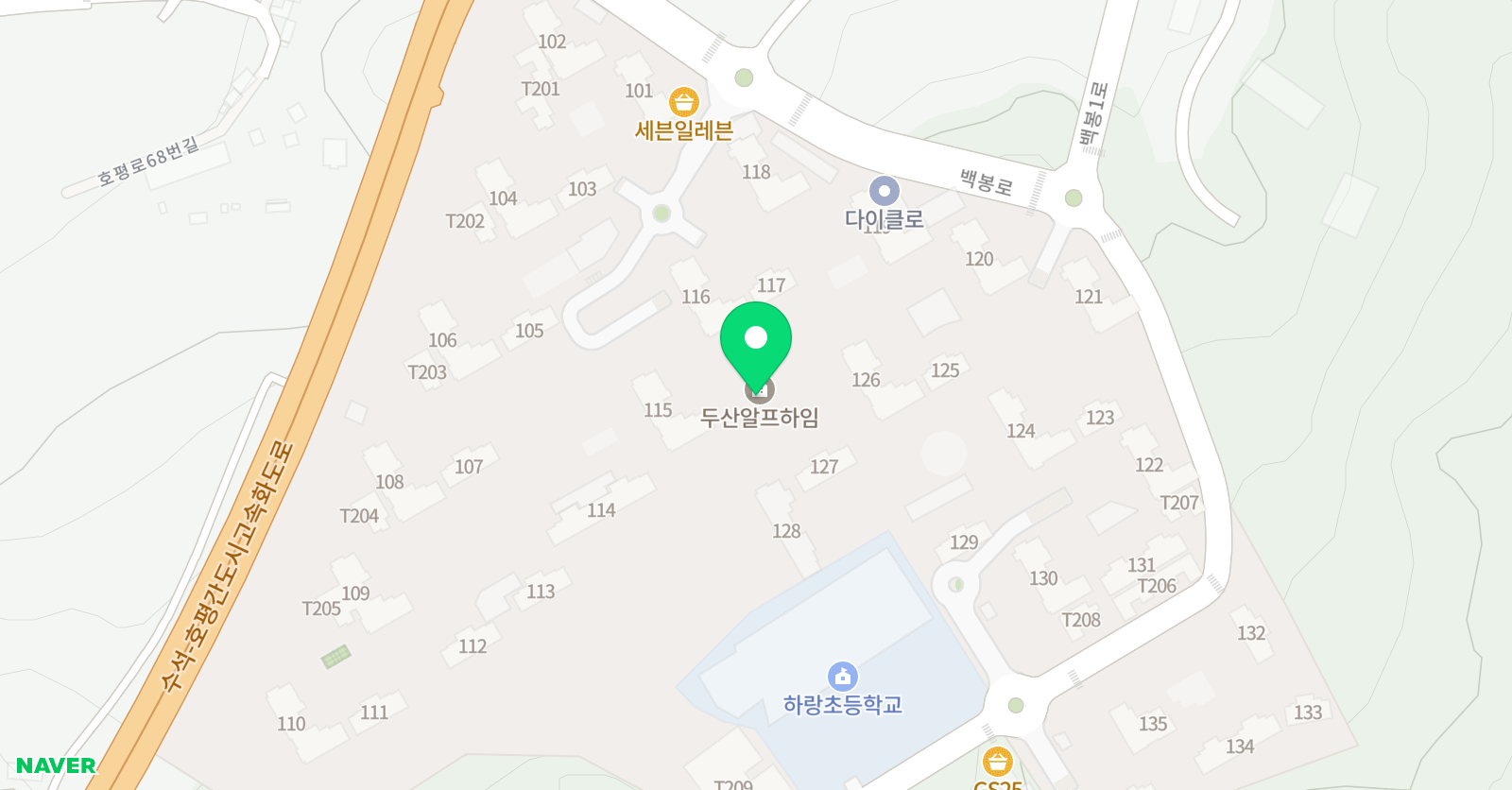 눈높이 두산알프하임공부방 위치