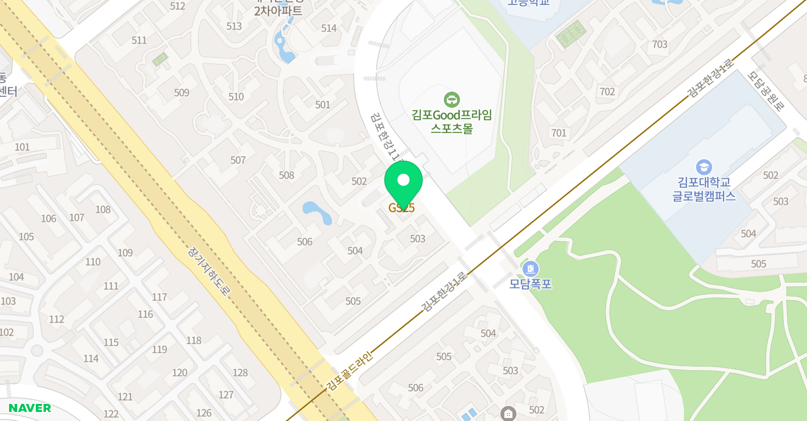 YBM잉글루 매쓰루 김포한강제1캠퍼스 위치