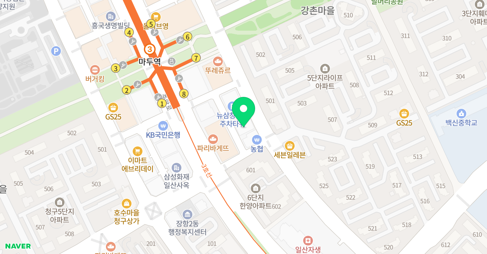한우리 독서토론논술 일산동구지부 위치