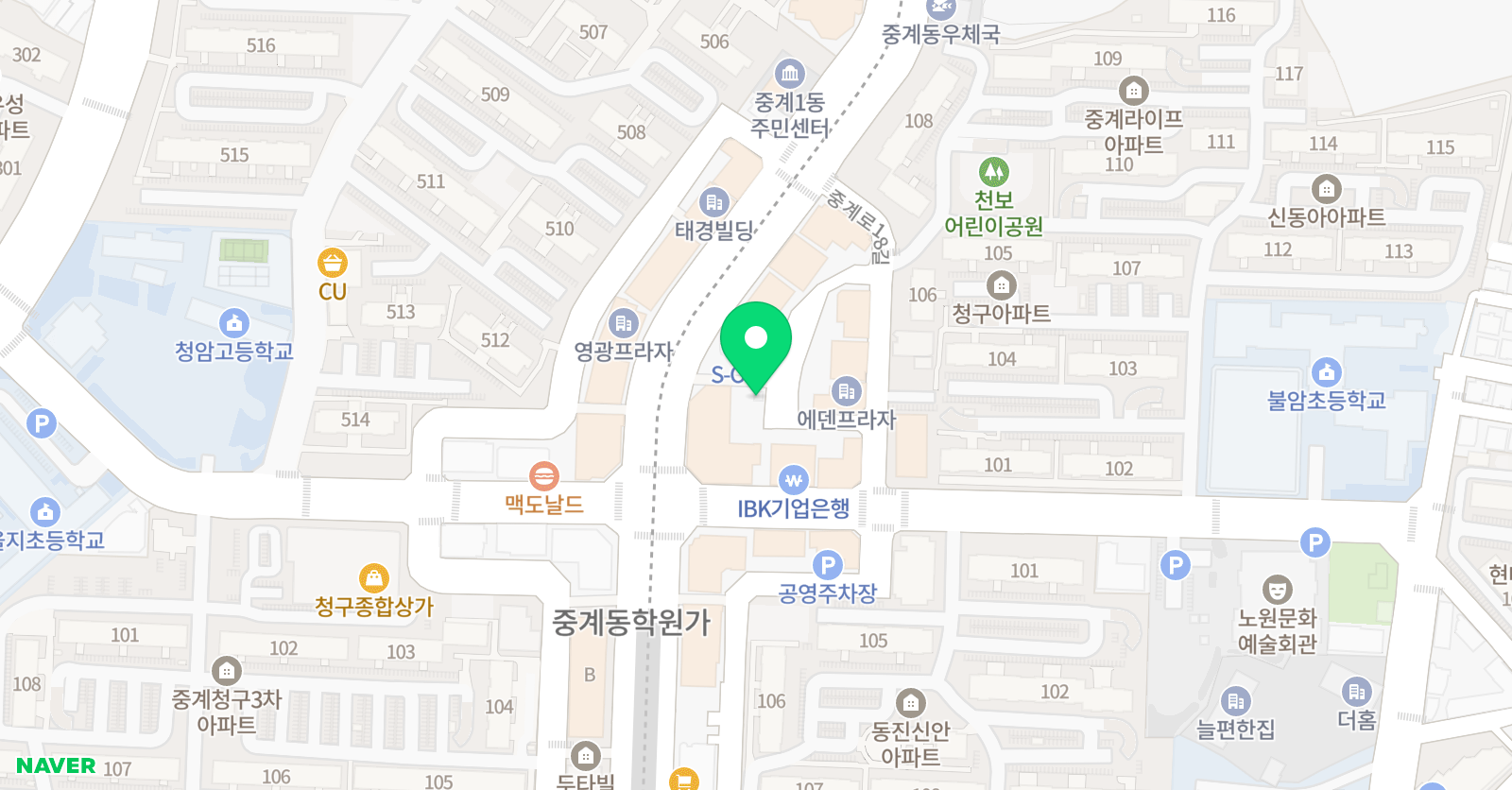 윤오상 수학학원 2관 위치