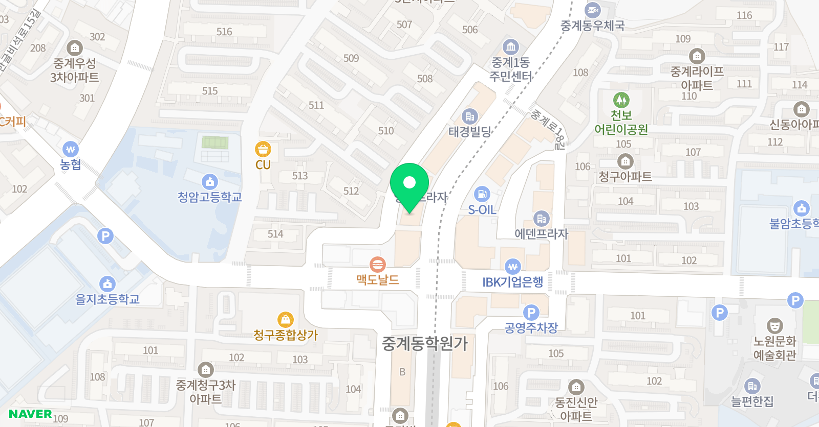 YBM ECC 노원어학원 위치