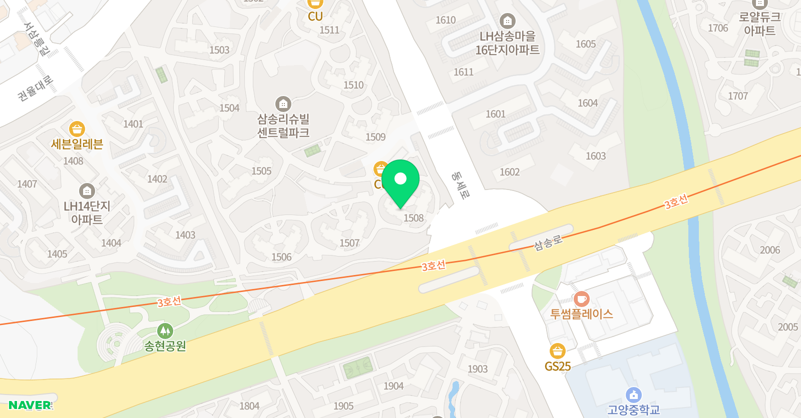 스마트해법 수학 고양삼송리슈빌점 위치