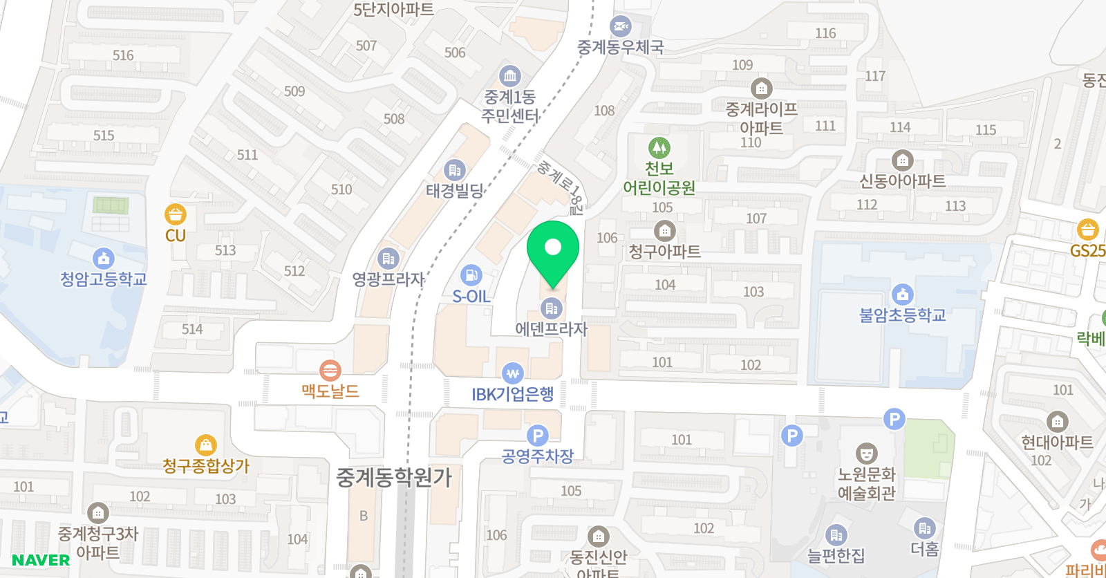 홍선생 영어입시전문학원 위치