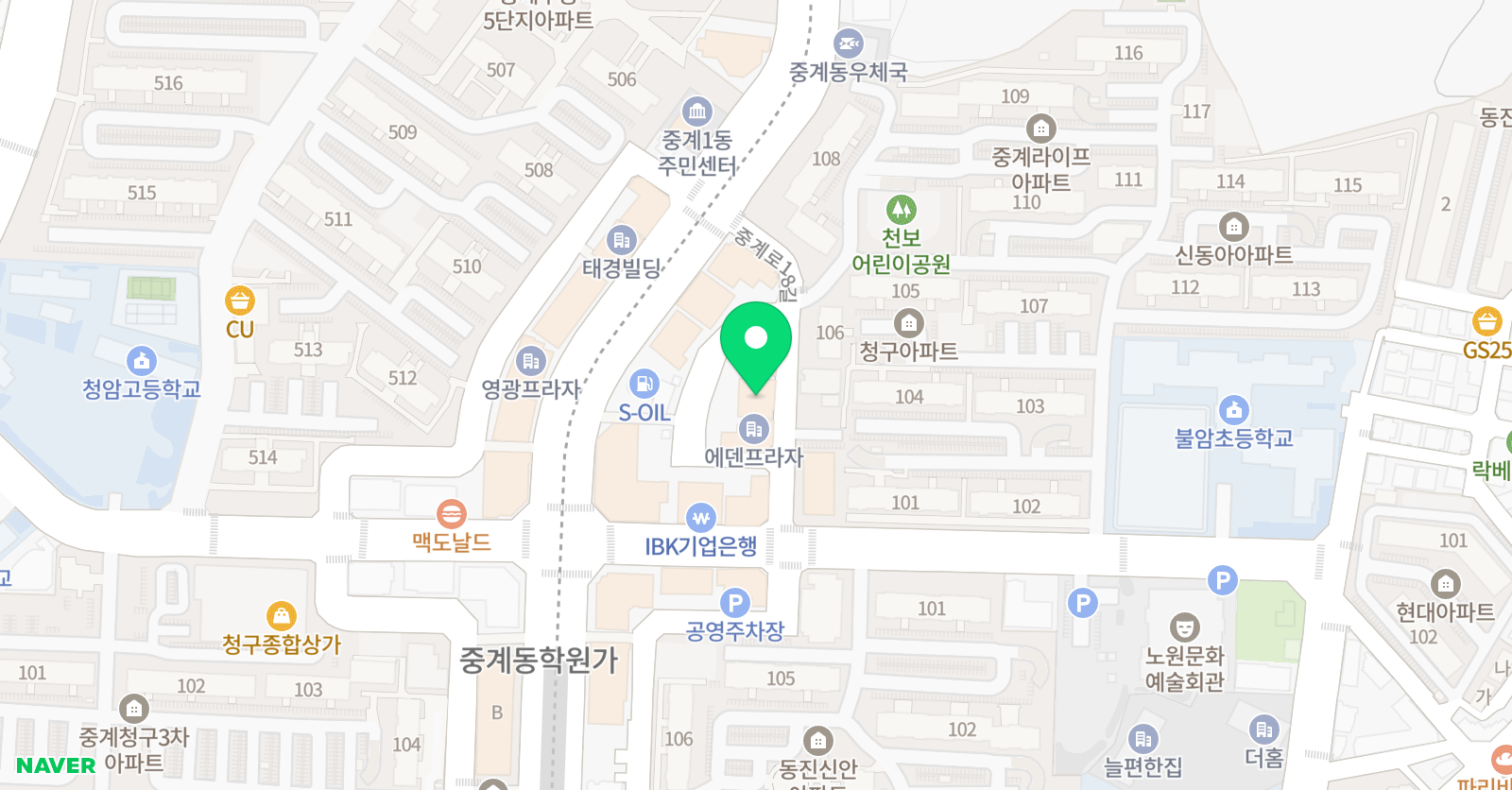 YSW윤승완 영어학원 위치