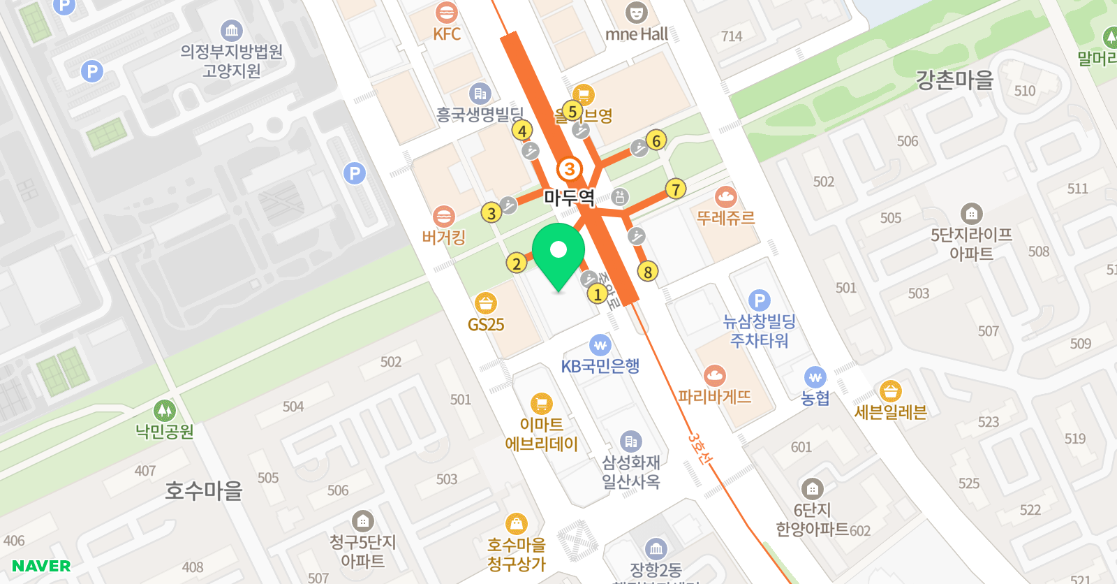 일산BOX1 복싱 마두 위치