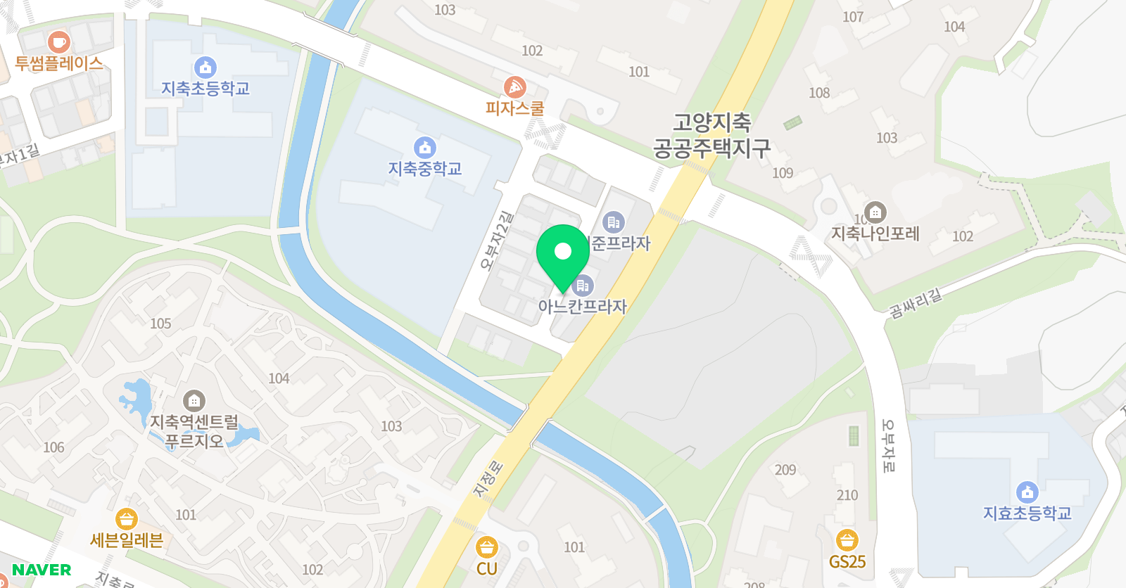 라온뮤즈 음악학원 위치