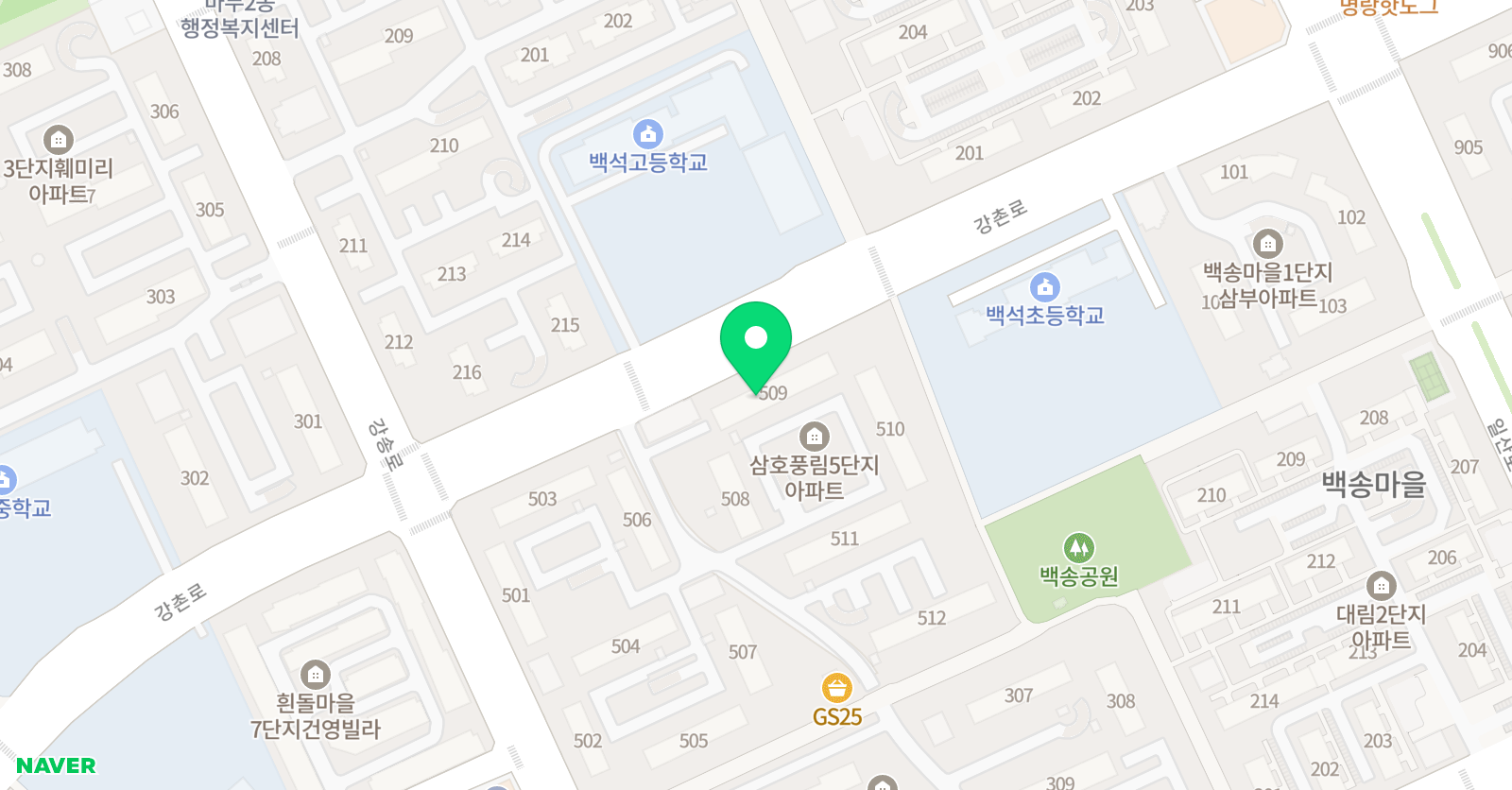 퐁당 수학공부방 위치