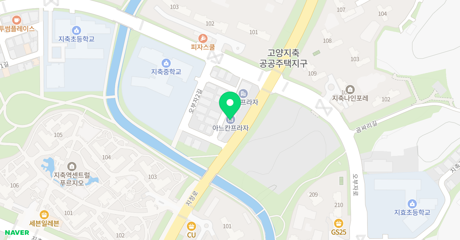 타이거킥스 태권도 지축점 위치