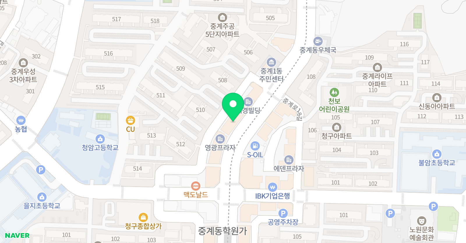 스코어퍼펙트 영어교습소 위치
