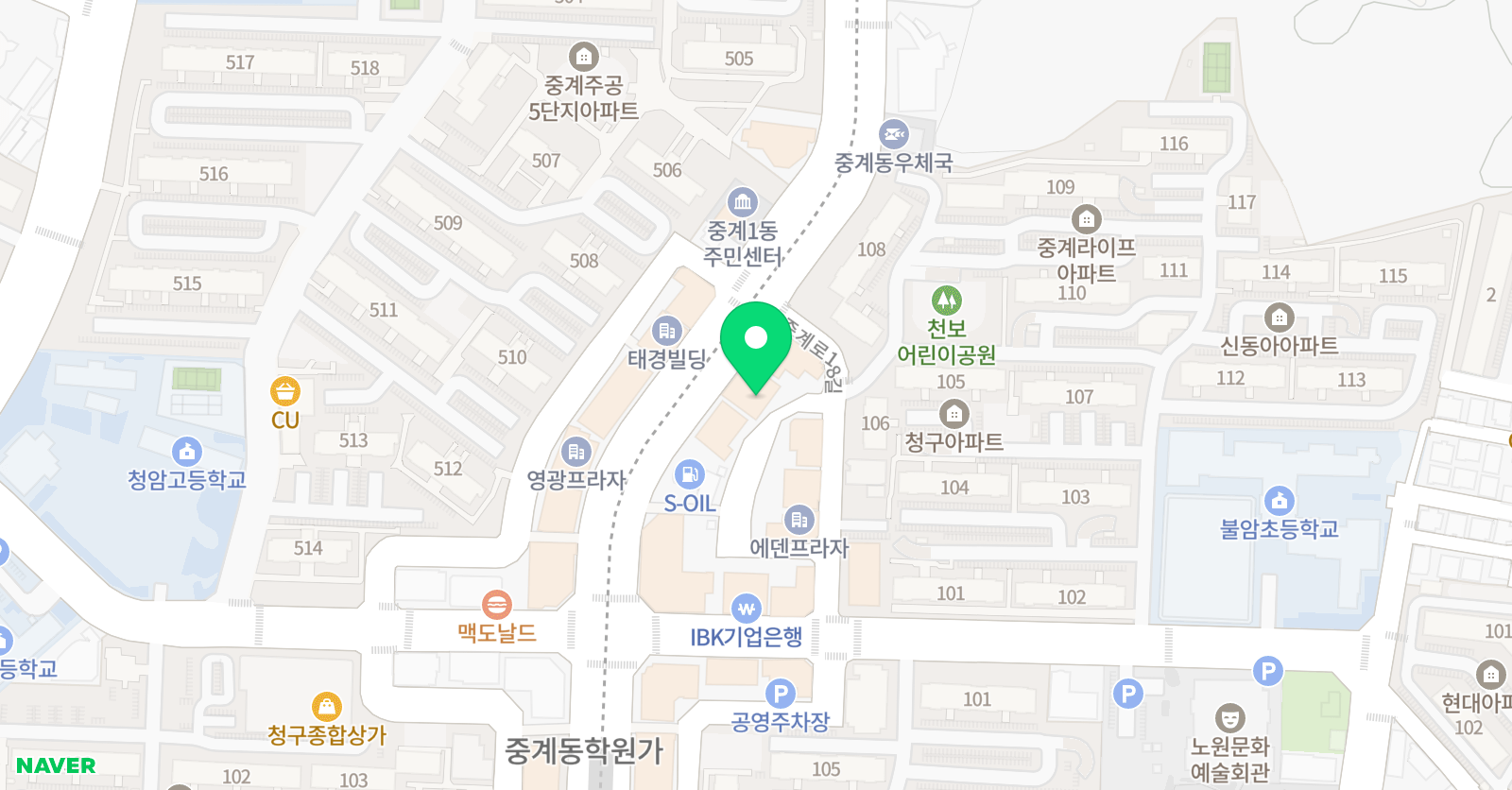 엘리트 영어학원 위치