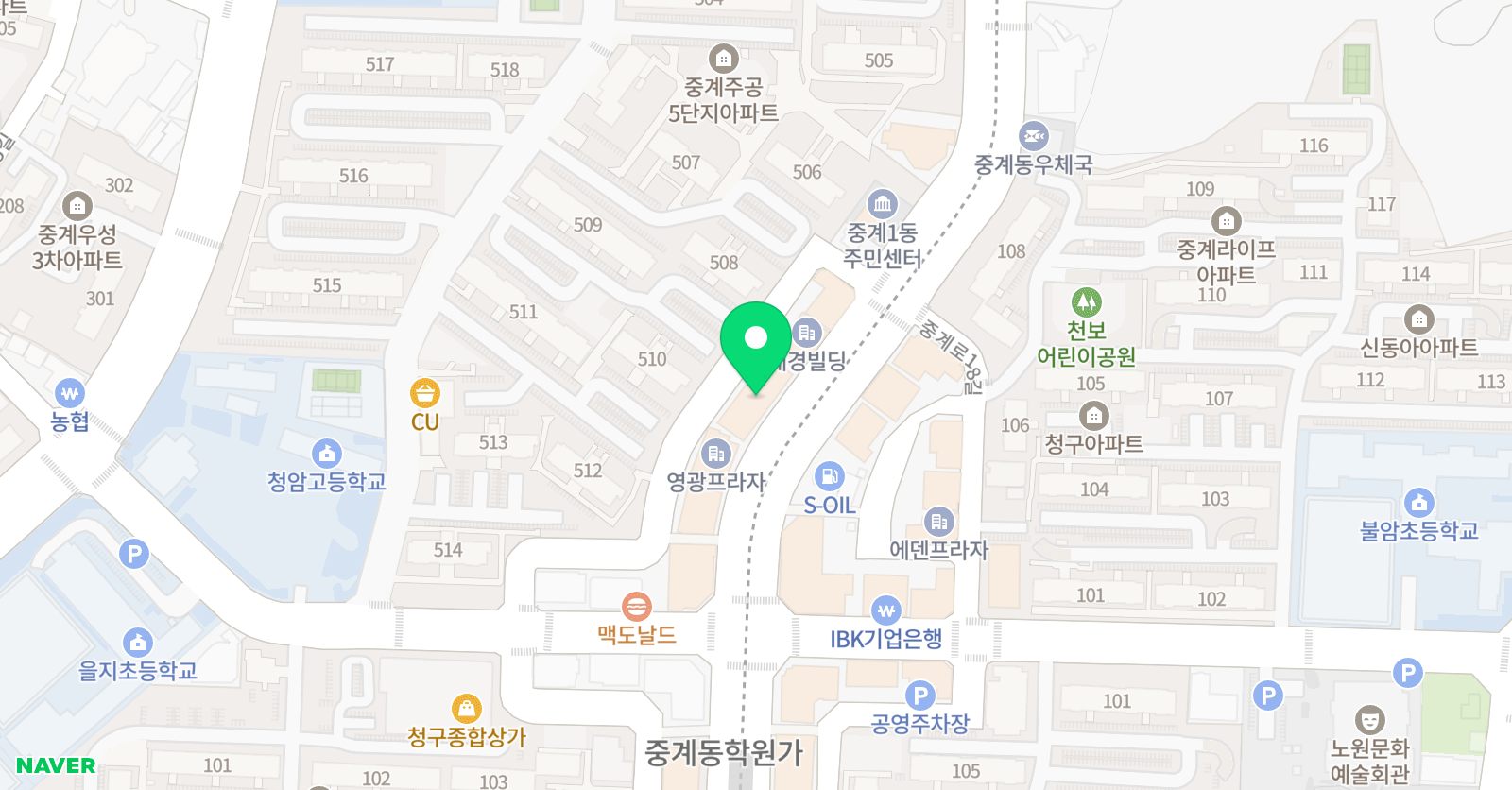 토킹클럽 어학원 노원중계캠퍼스 위치