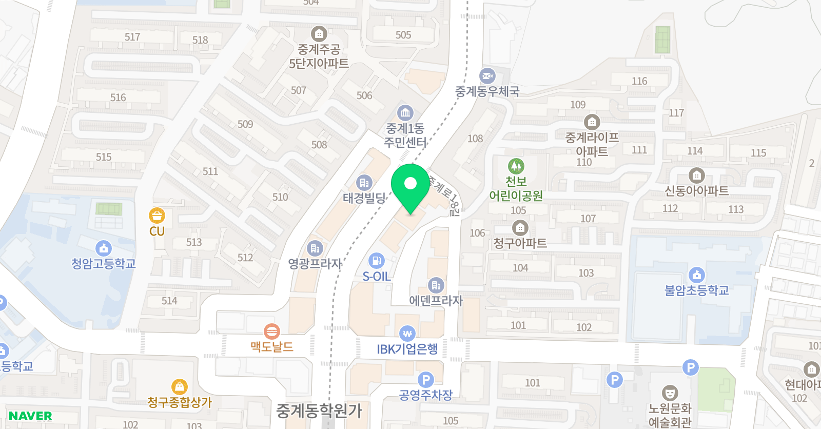 칼 수학학원 위치