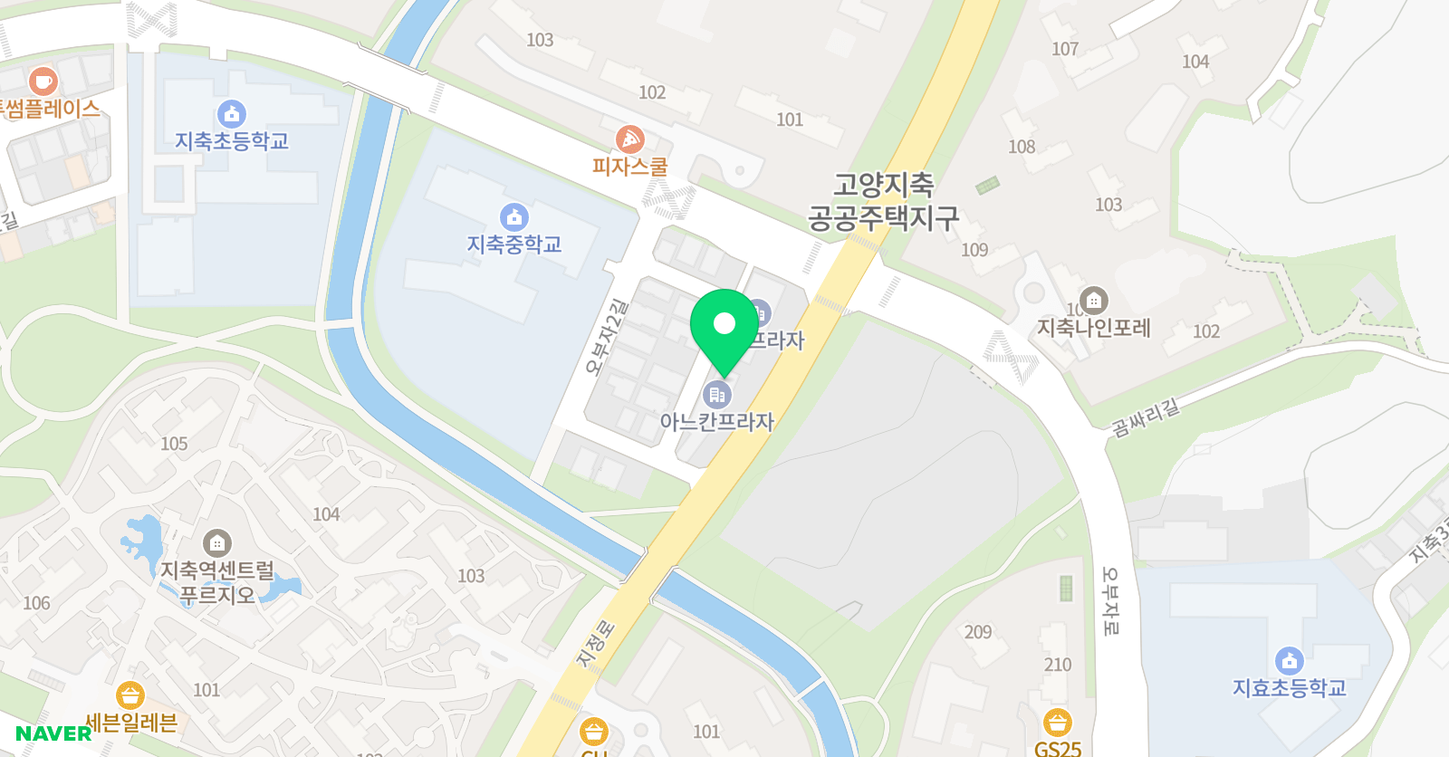 EiE고려대 어학원 고양지축캠퍼스 위치
