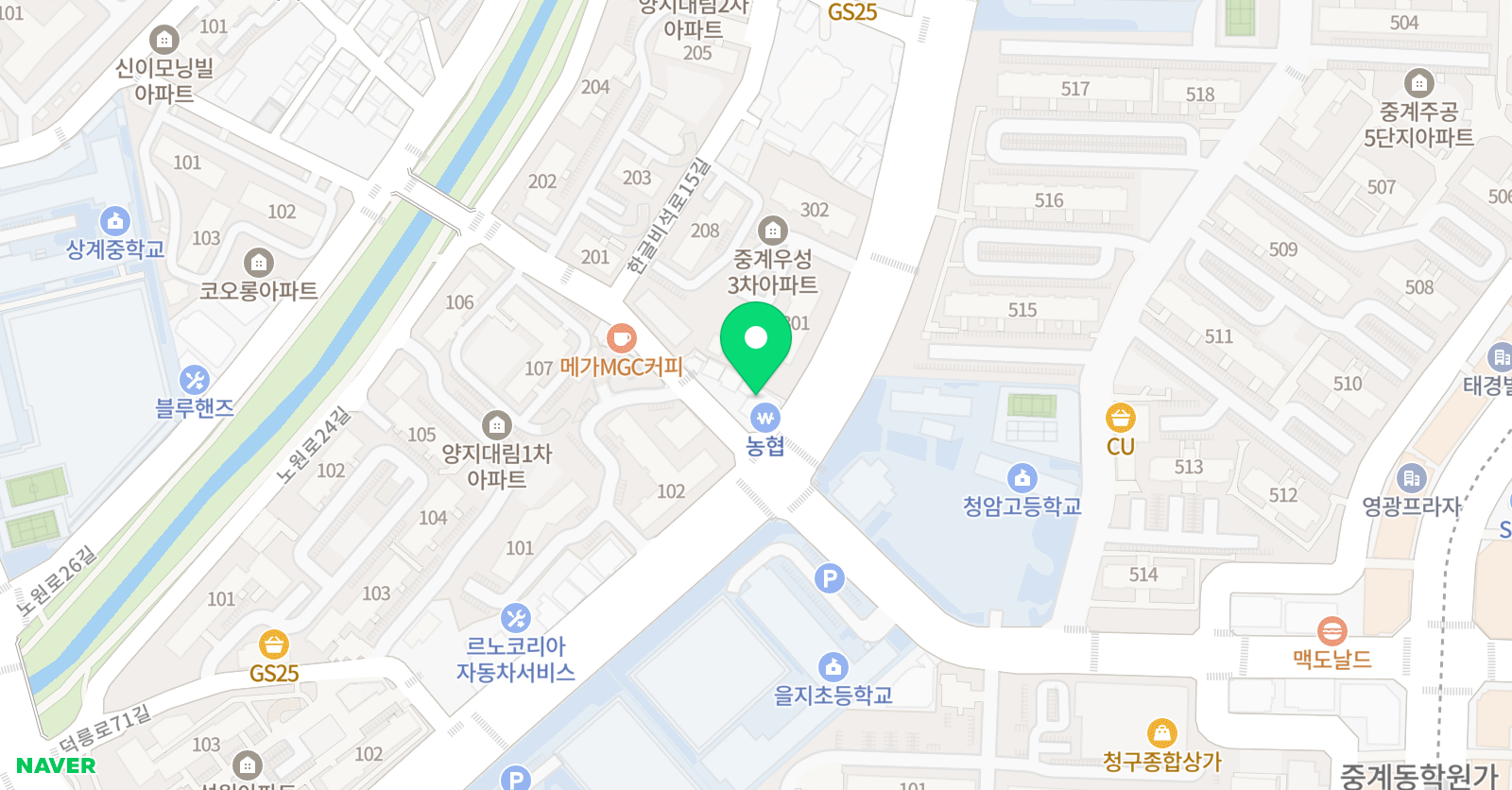씨앤에이 논술 중계점 위치