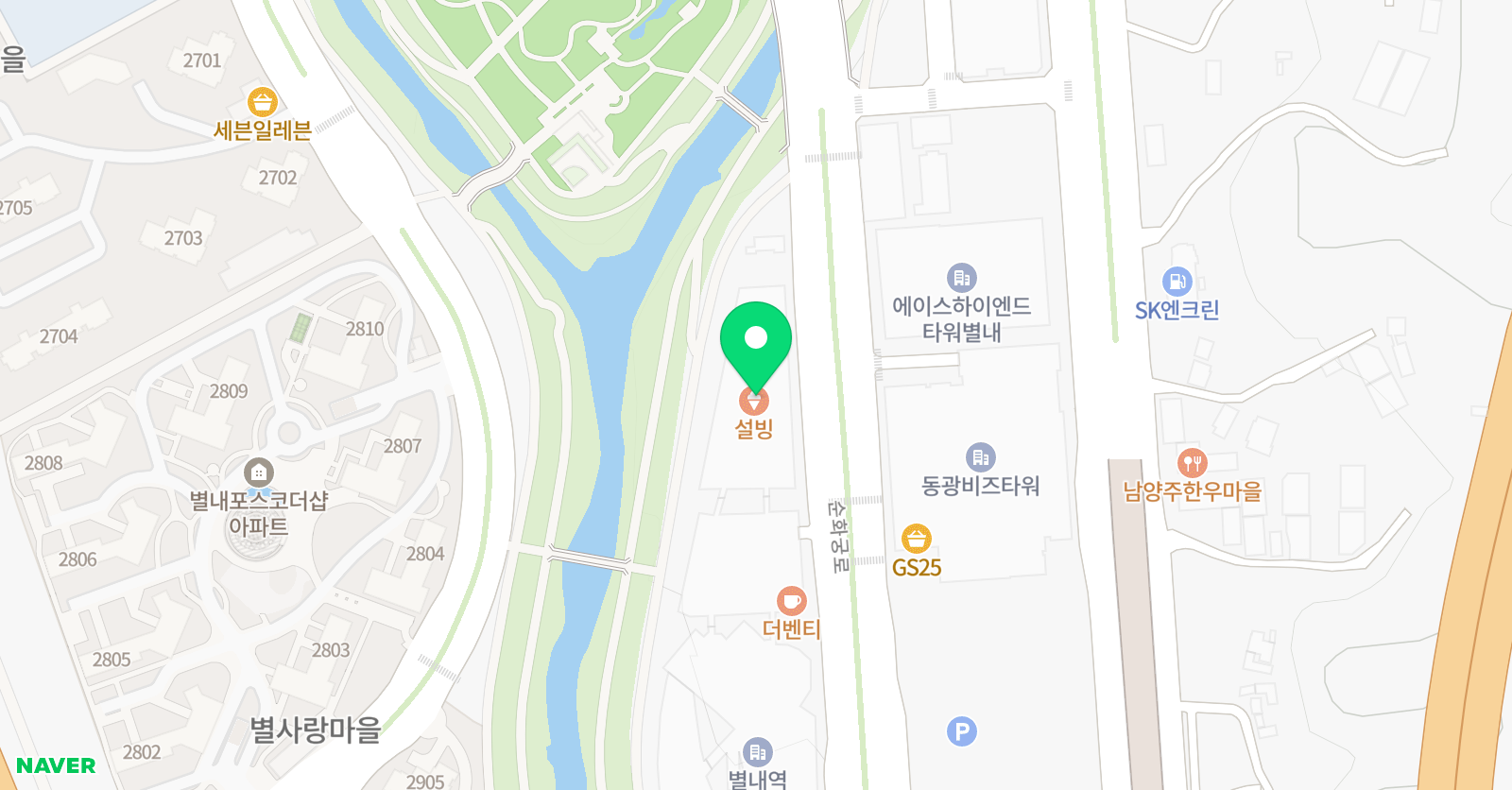 댄스테라핏 프라이빗 발레스튜디오 별내점 위치