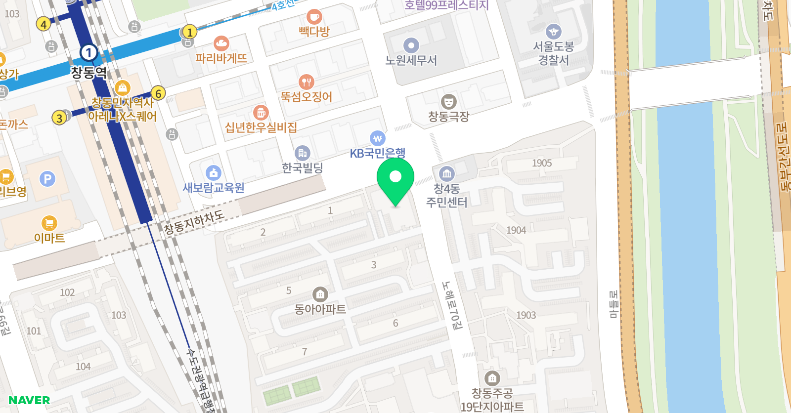 창작의숲 홍익미술교습소 위치