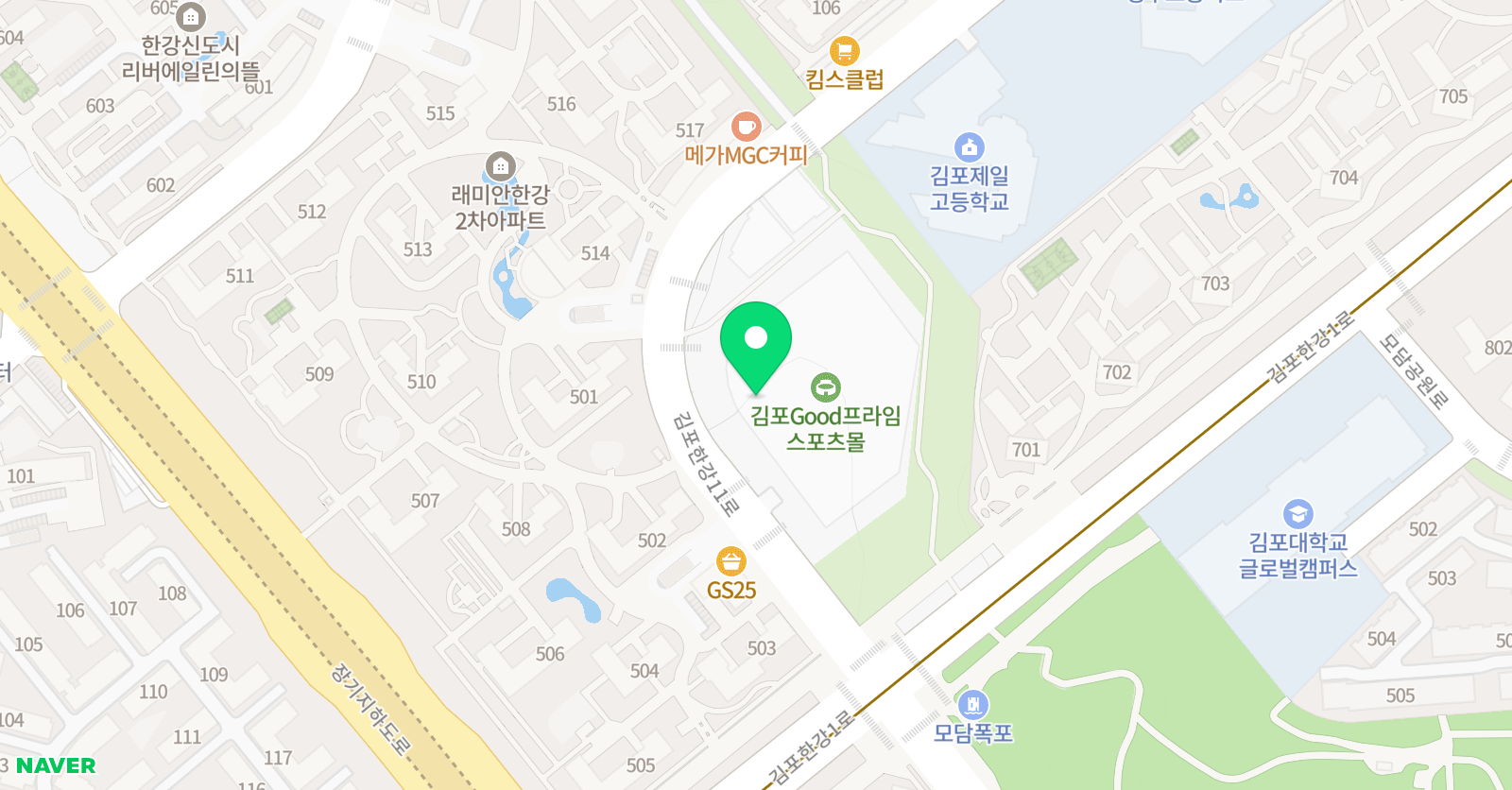 야마하 음악교실 김포운양타운센터 위치