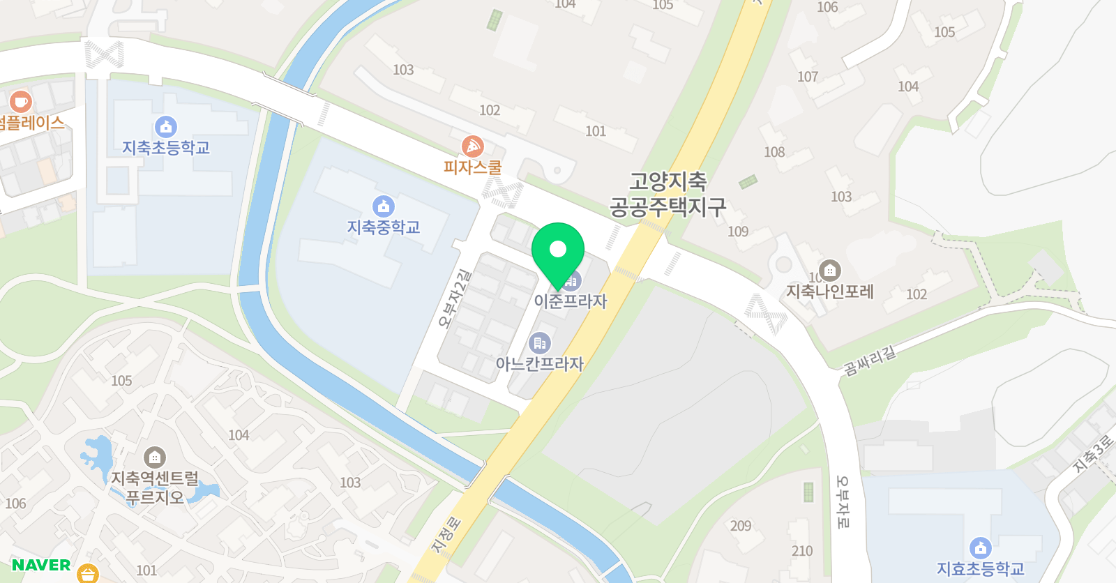 바른 태권도 위치