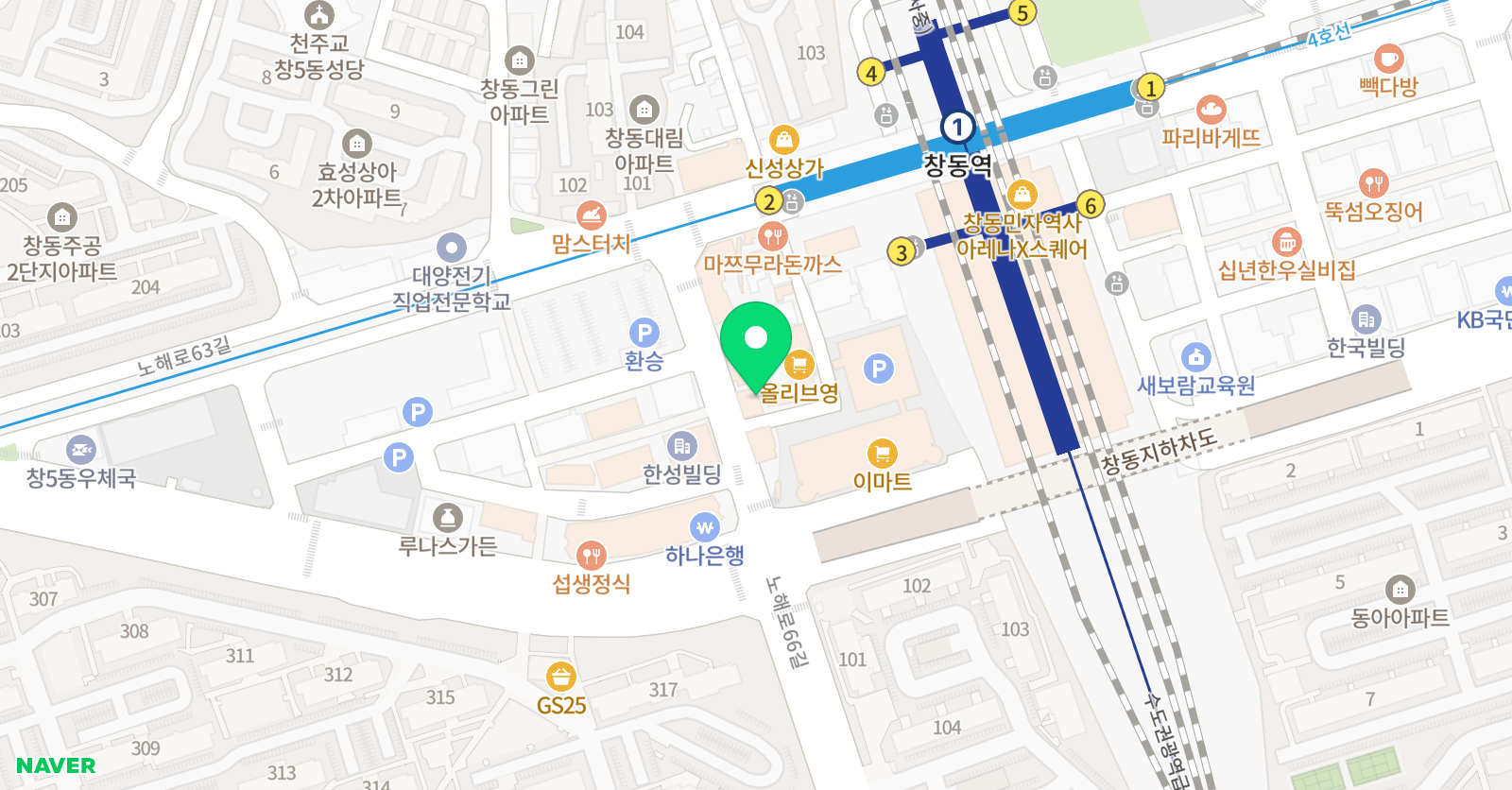 원 미술학원 위치