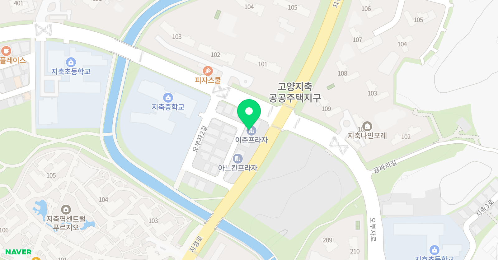 더발라레필발레학원 지축점 위치