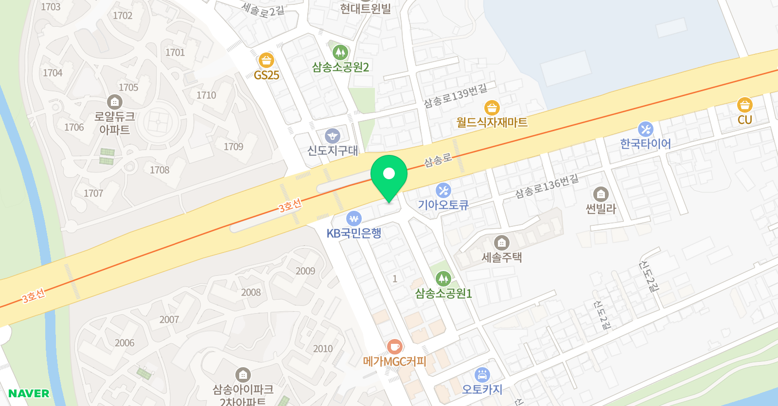 쌤실용음악학원 삼송점 위치