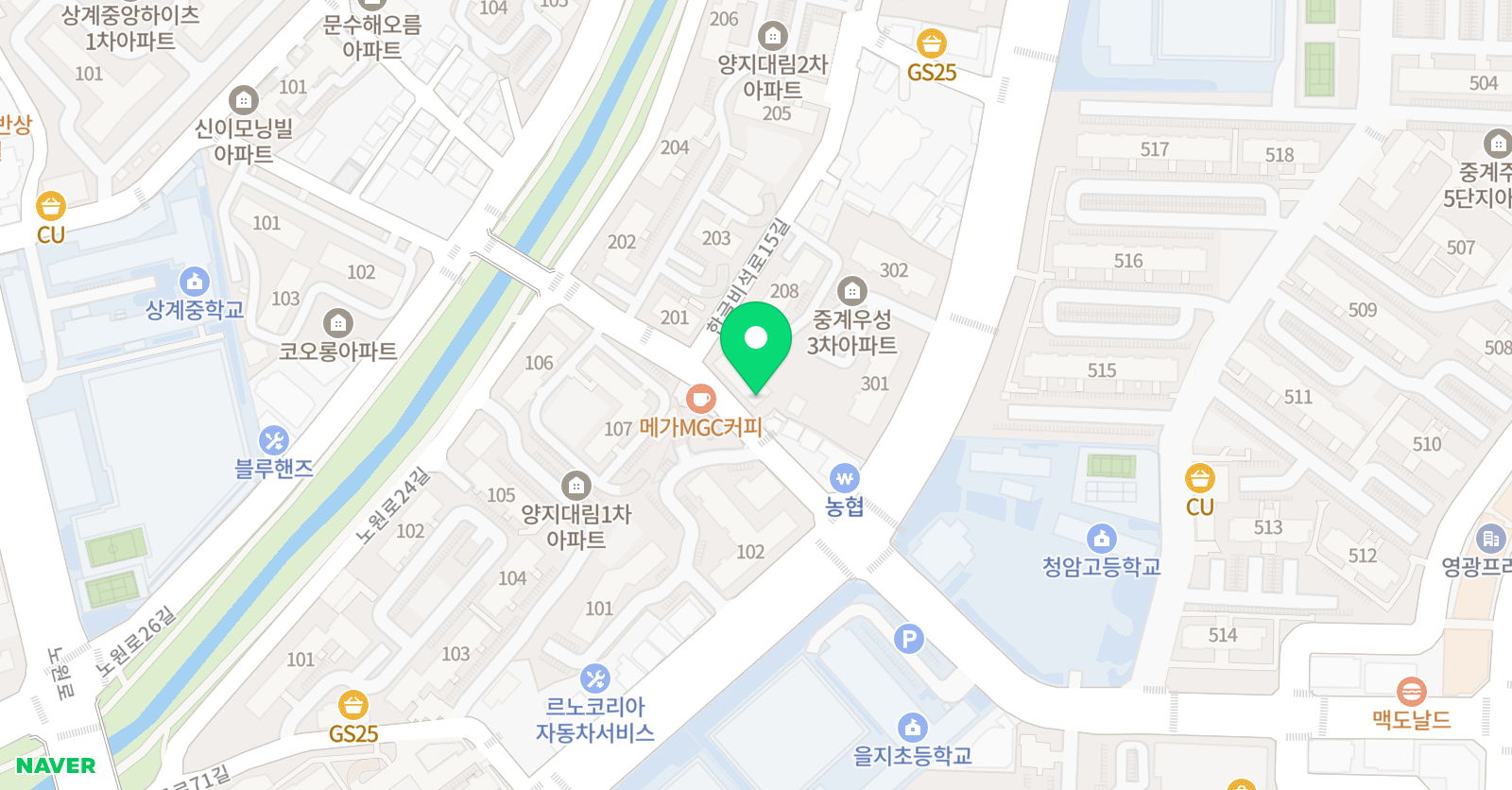 케이론 수학전문학원 위치