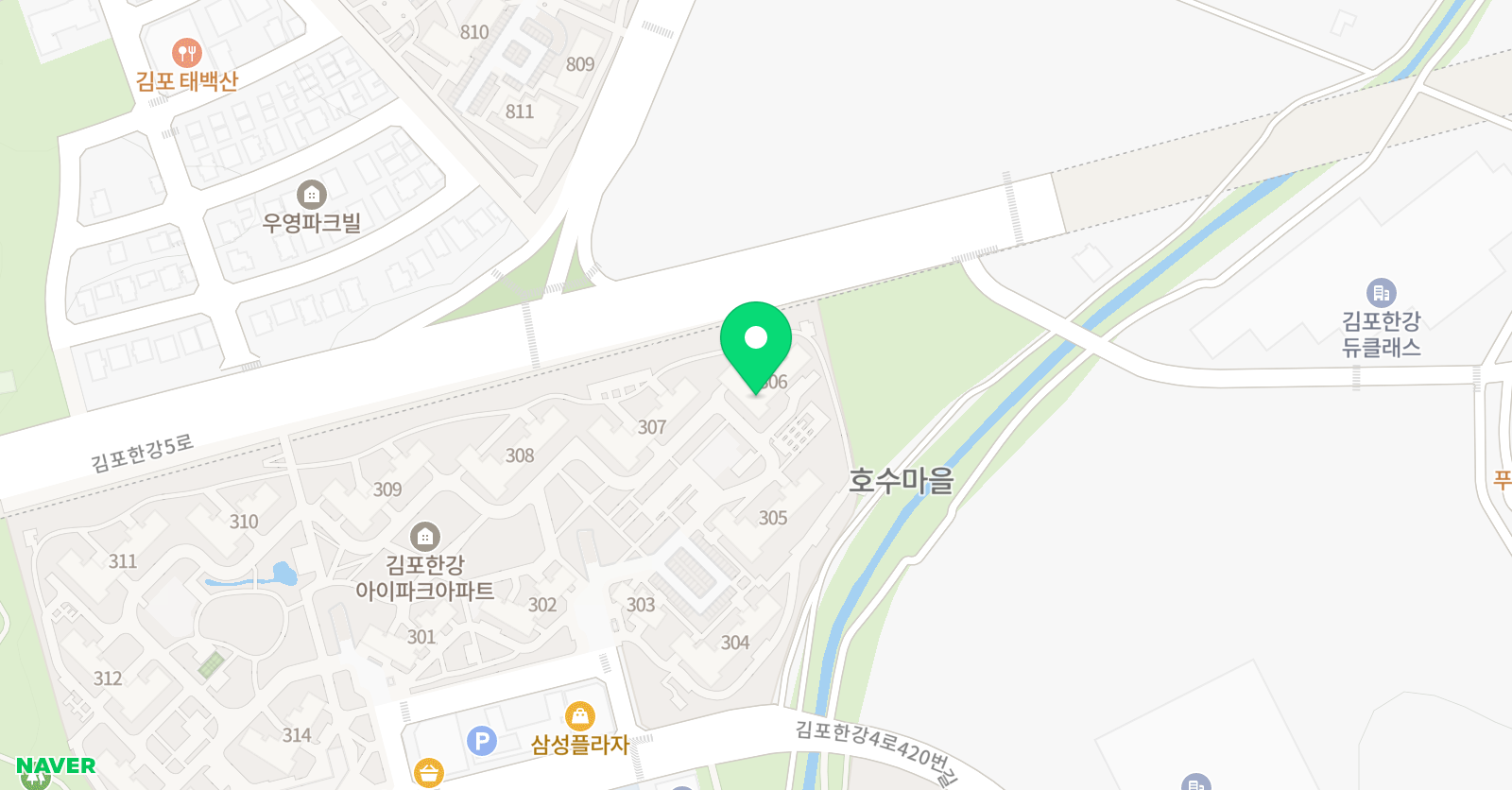 빨간펜 수학의달인 김포구래아이파크점 위치