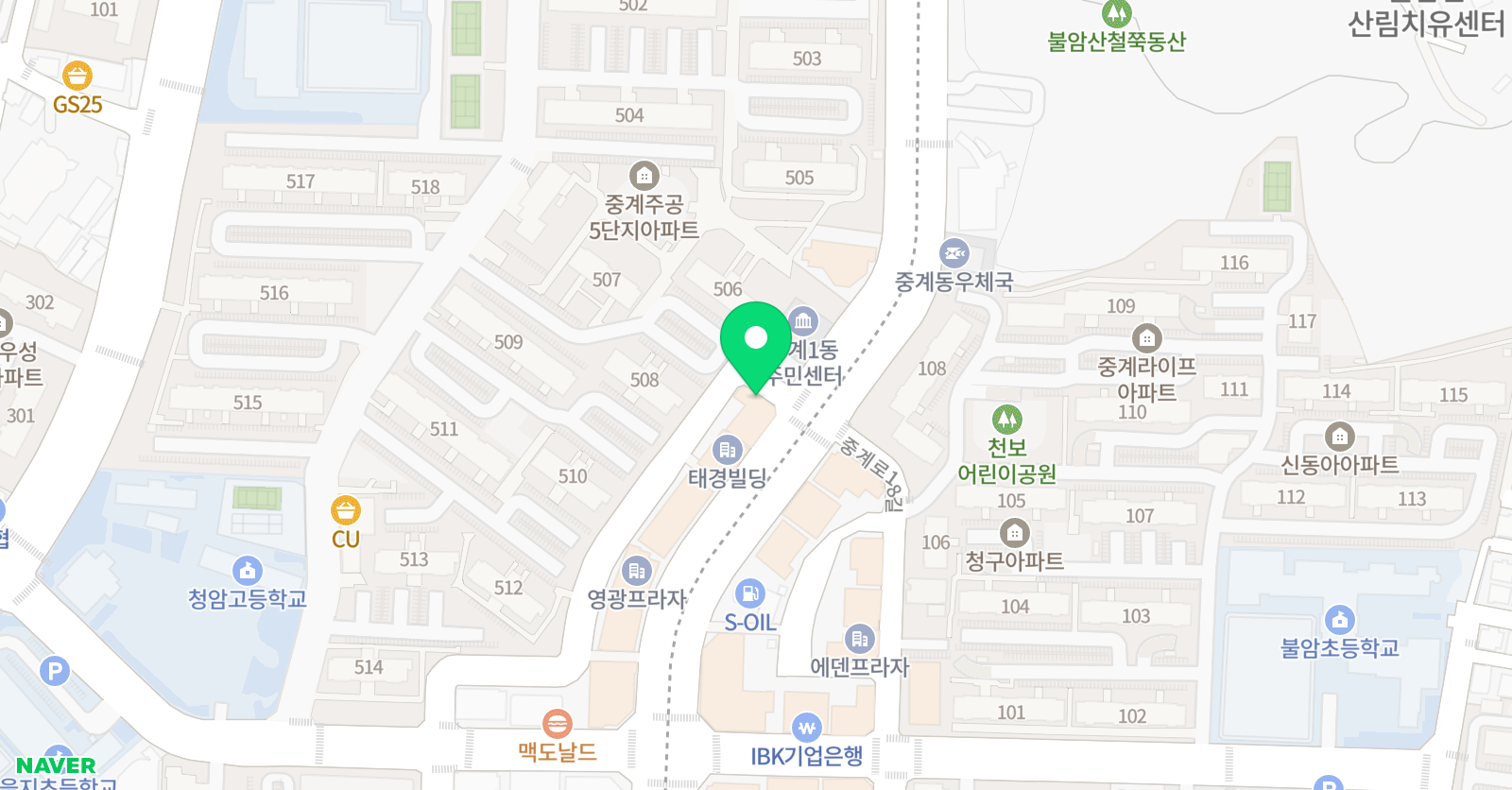 더베스트 학원 위치