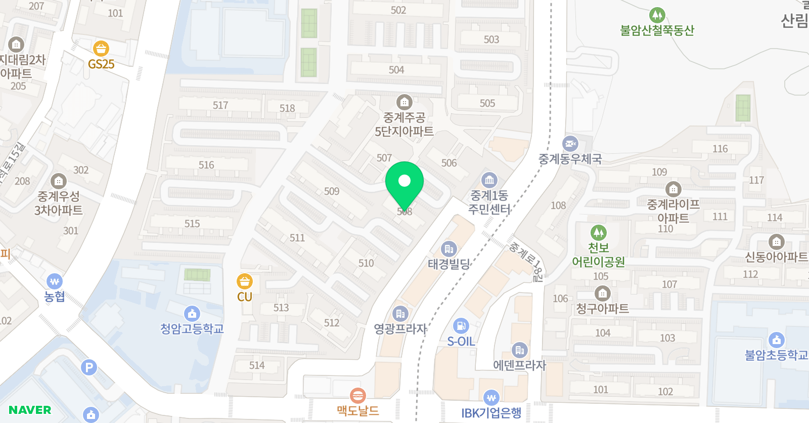 플라톤 독서토론논술 공부방 중계은행사거리 위치