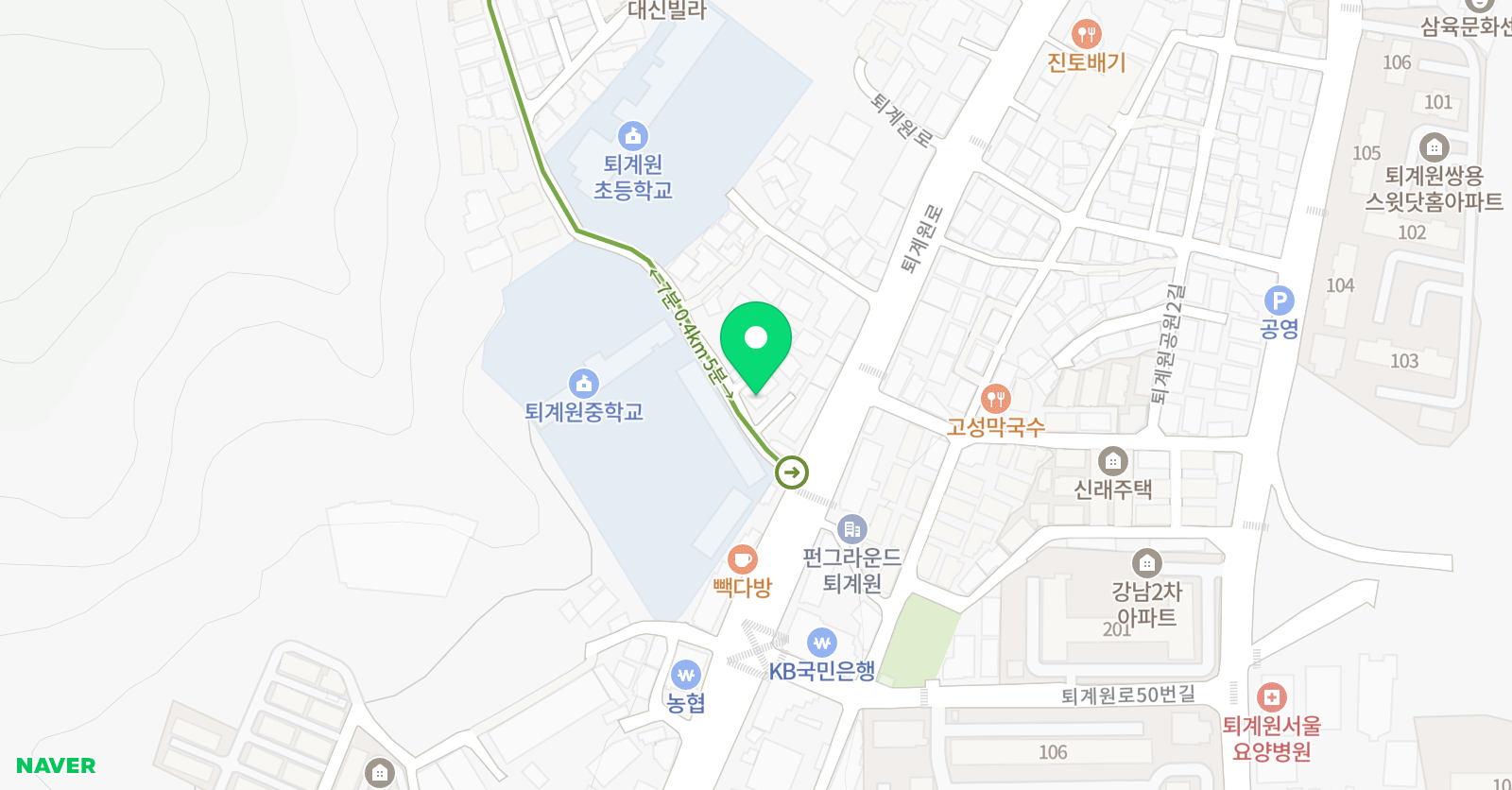 무궁화 태권도 위치