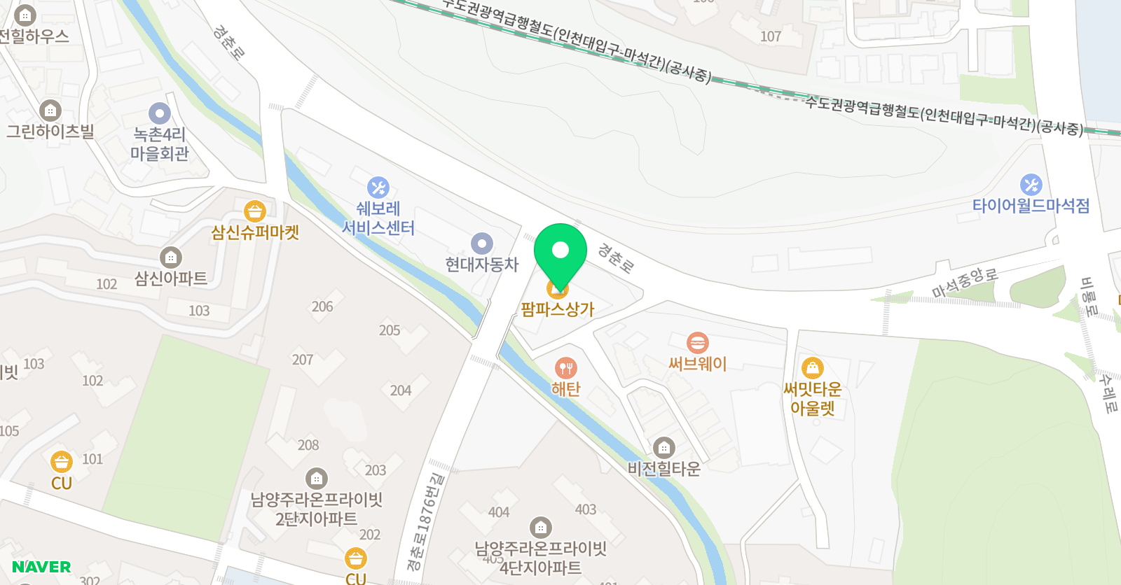 라온퍼스트 태권도 위치