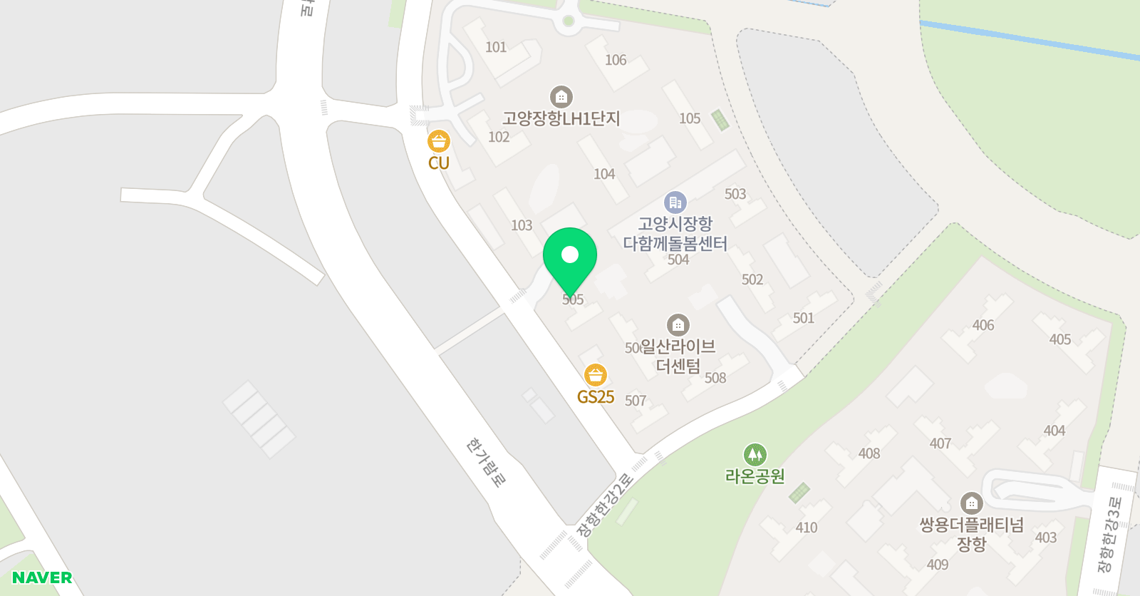 그린아트스콜레 일산장항 교육원 위치