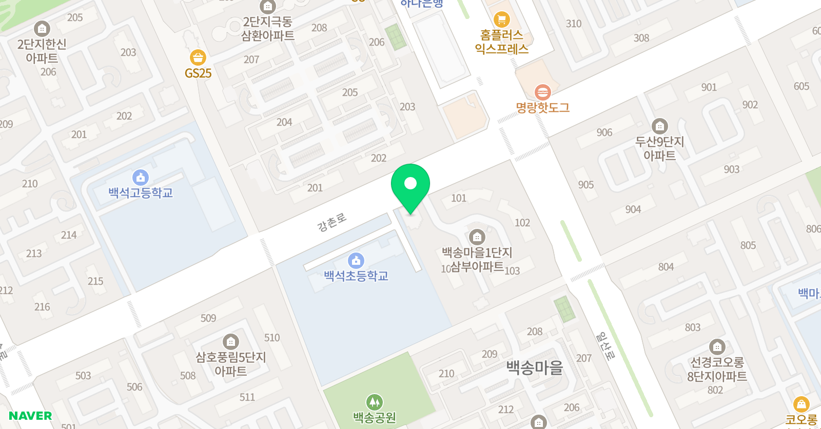 여명 태권도장 위치
