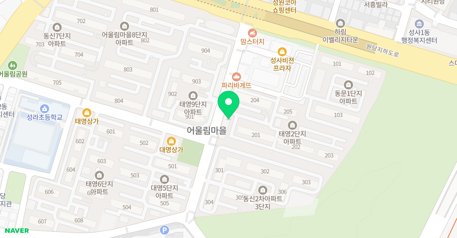 원당수정 피아노교습소 위치