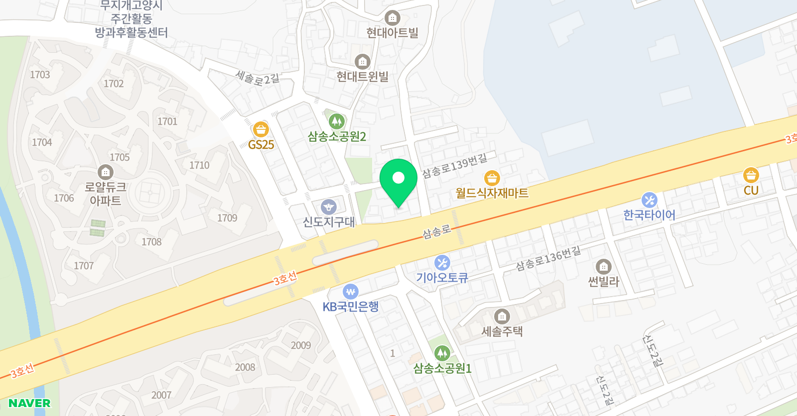 수학마루 학원 위치