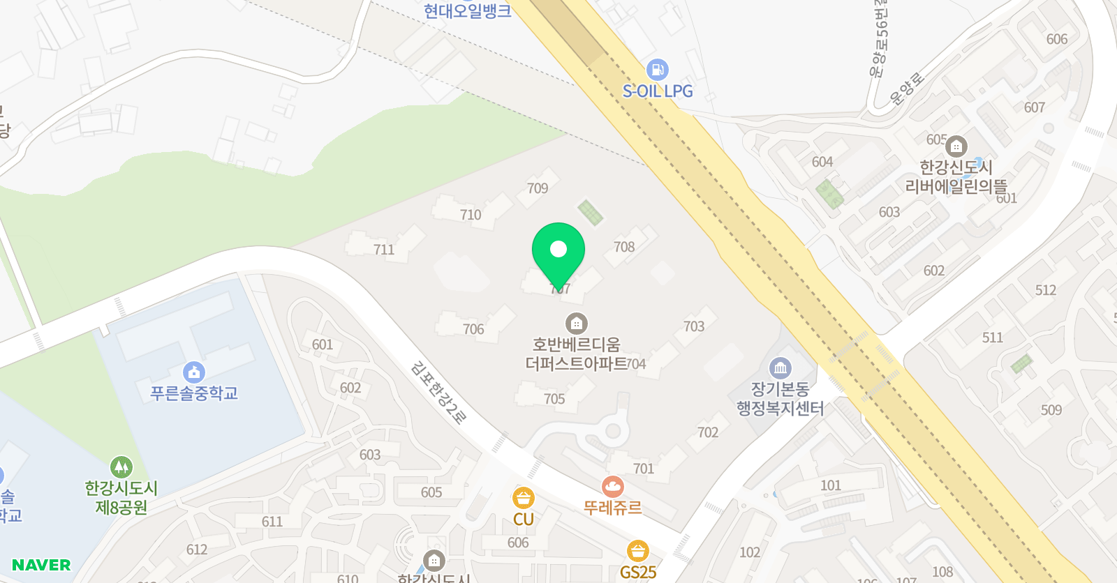기탄사고력교실 장기호반더퍼스트점 위치