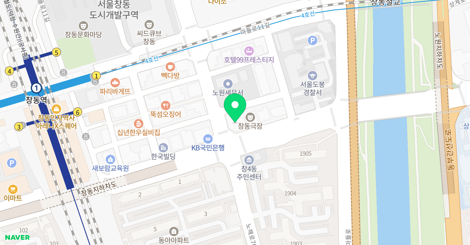 에이프릴 어학원 도봉창동캠퍼스 위치