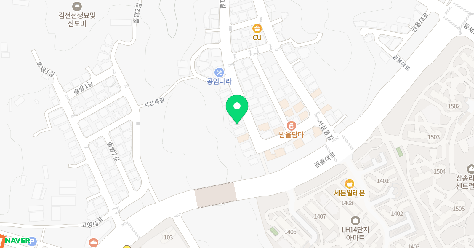 비끄 아트 원흥삼송점 위치