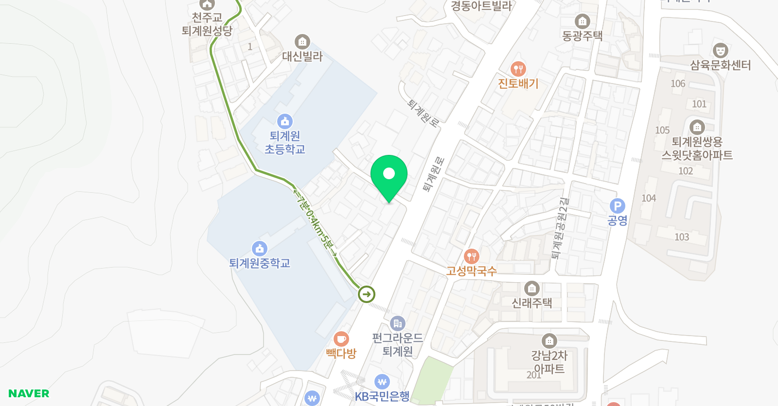 에듀탑 학원 위치