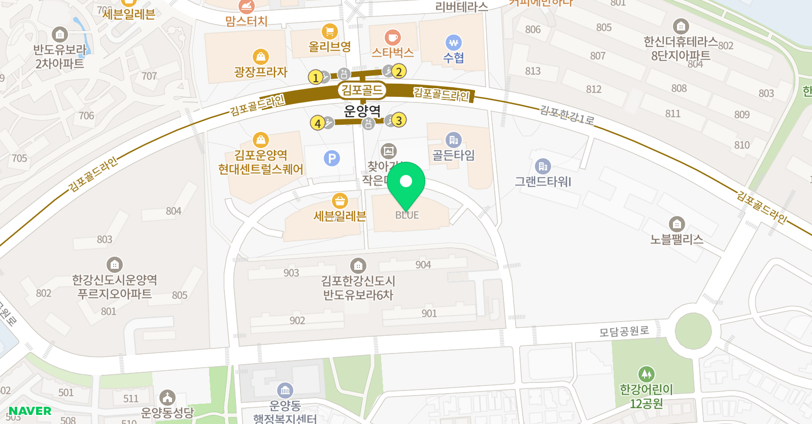 플래뮤 김포운양 교육원 위치
