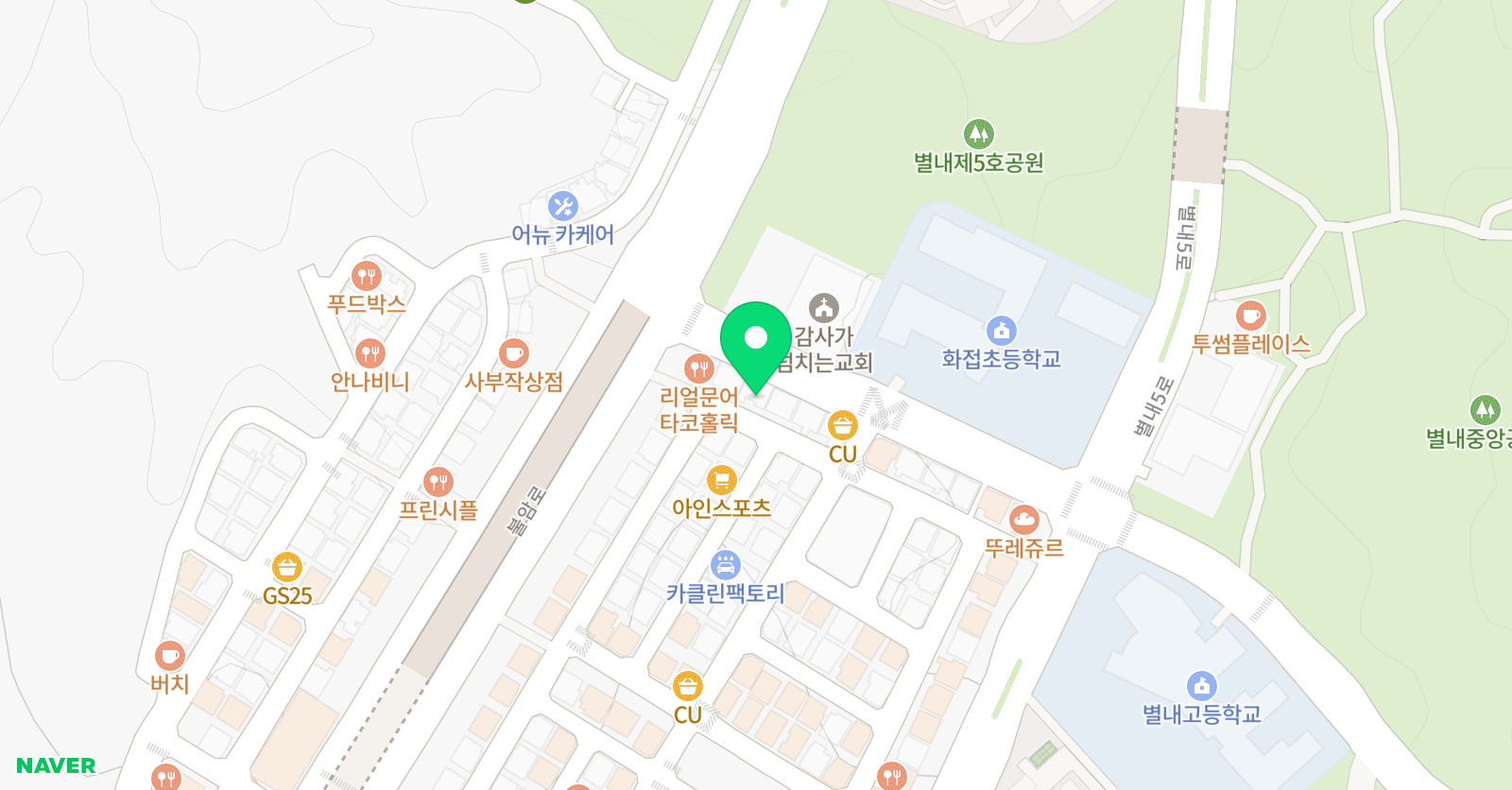 오름수학학원 위치
