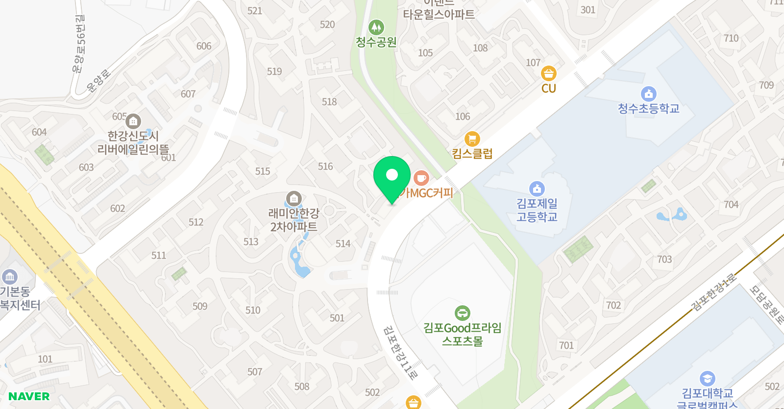 라온 음악학원 위치