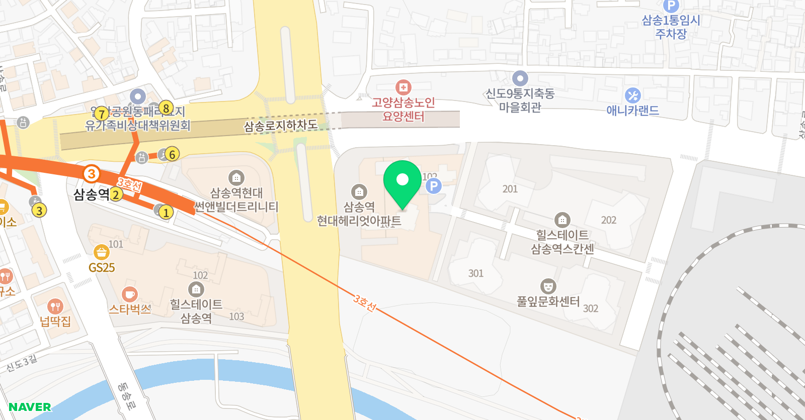 존프랭클 삼송주짓수 위치