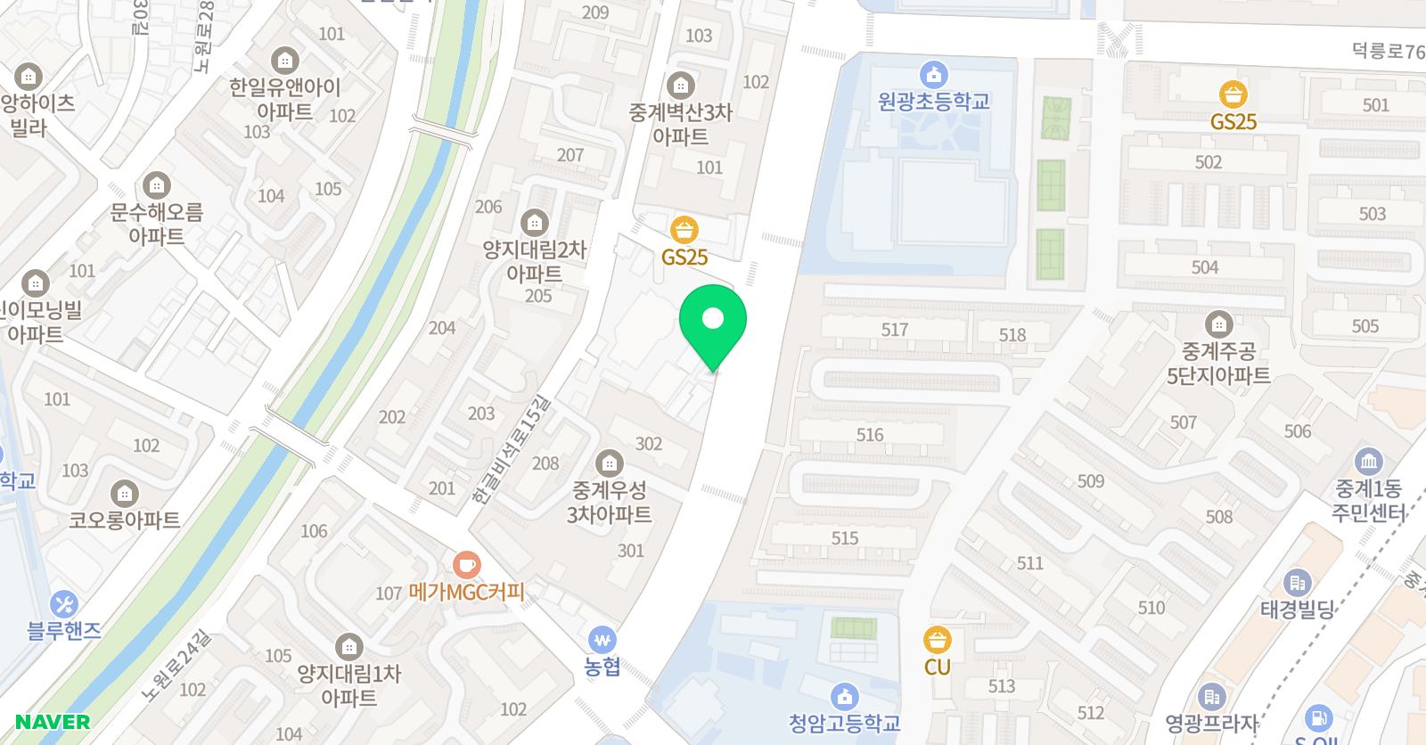PAI 수학학원 위치