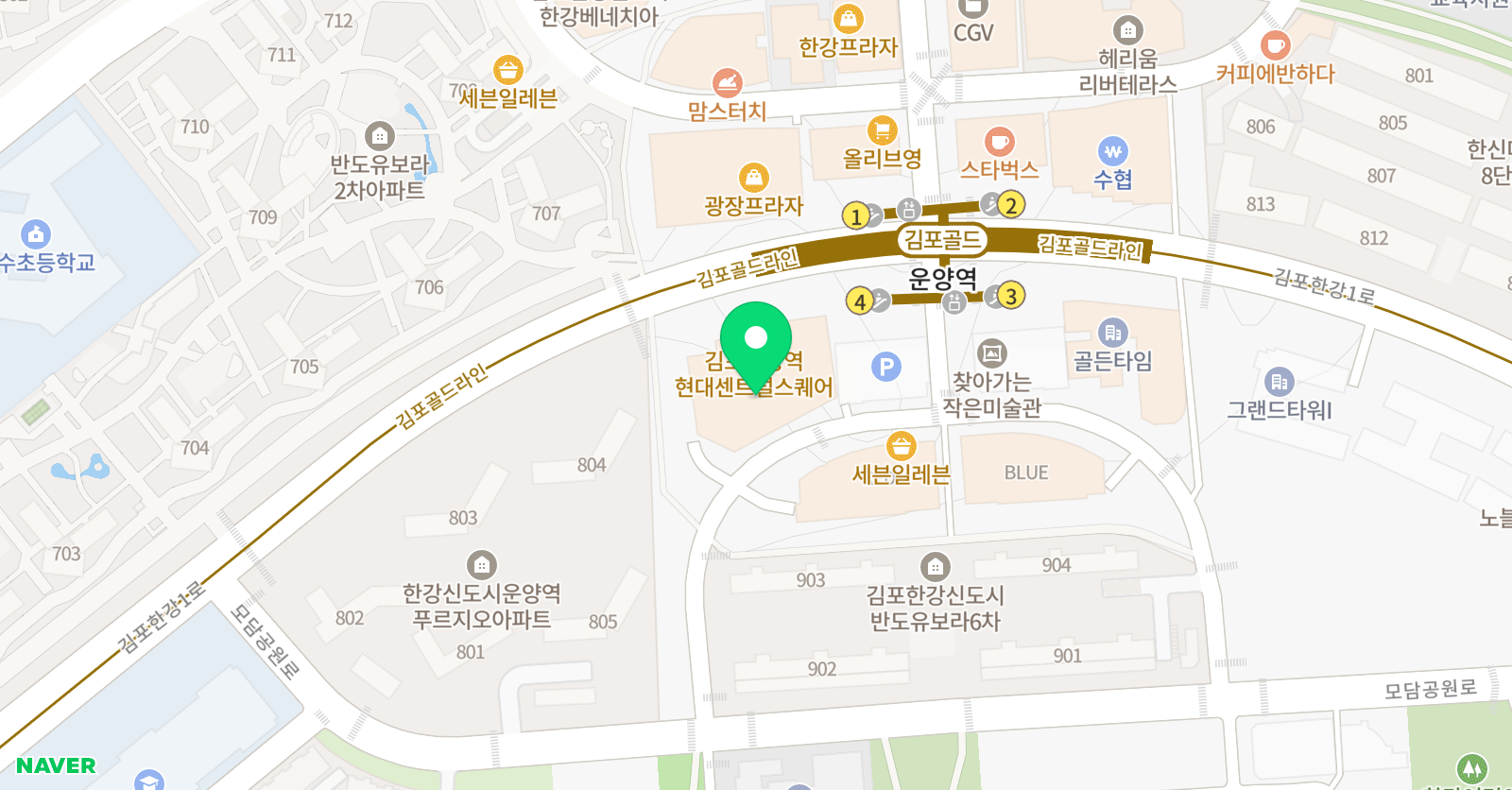 지니어스 치어리딩 클럽 위치