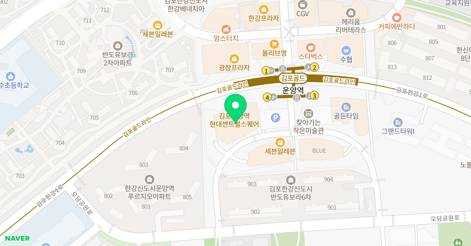 스토리아 독서논술교습소 운양 위치