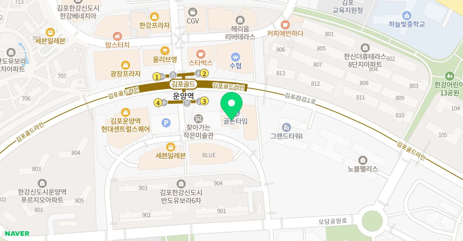 생각하는황소 김포점 위치
