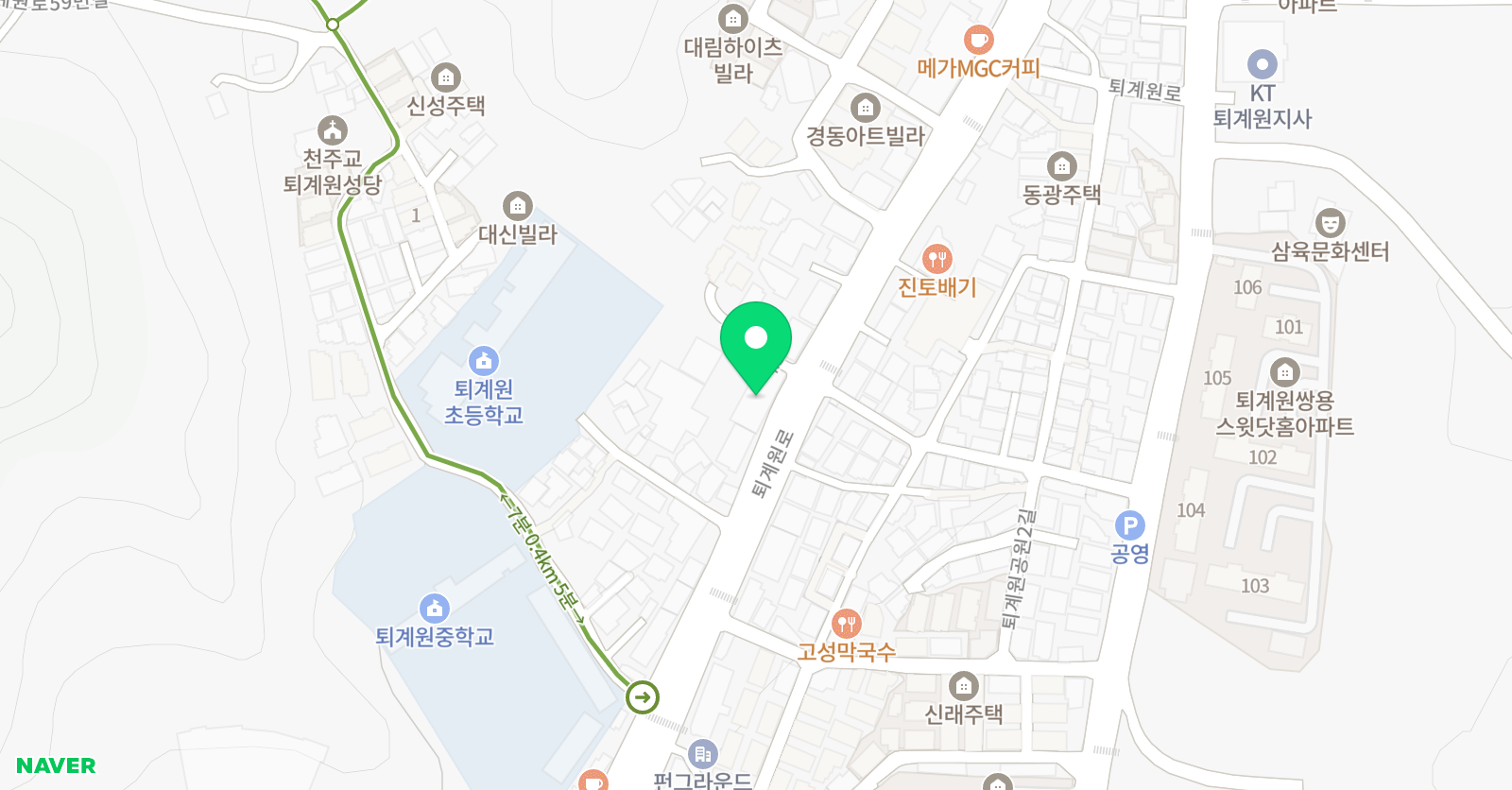 야무진학원 제2캠퍼스 위치